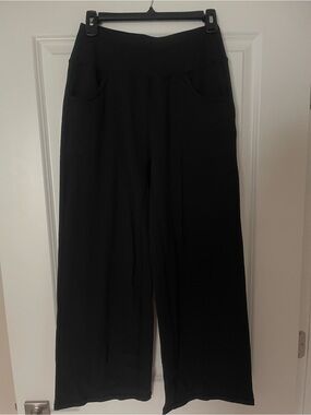 High-Rise Black Wide-Leg Women’s Pants